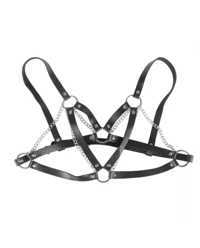 SUBBLIME - 953713 CEINTURE PUNK BONDAGE BOUCLE MÉTAL NOIRE TAILLE UNIQUE SUBBLIME - 953713 CEINTURE PUNK BONDAGE BOUCLE MÉTAL NOIRE TAILLE UNIQUE