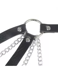 SUBBLIME - 953713 CEINTURE PUNK BONDAGE BOUCLE MÉTAL NOIRE TAILLE UNIQUE SUBBLIME - 953713 CEINTURE PUNK BONDAGE BOUCLE MÉTAL NOIRE TAILLE UNIQUE