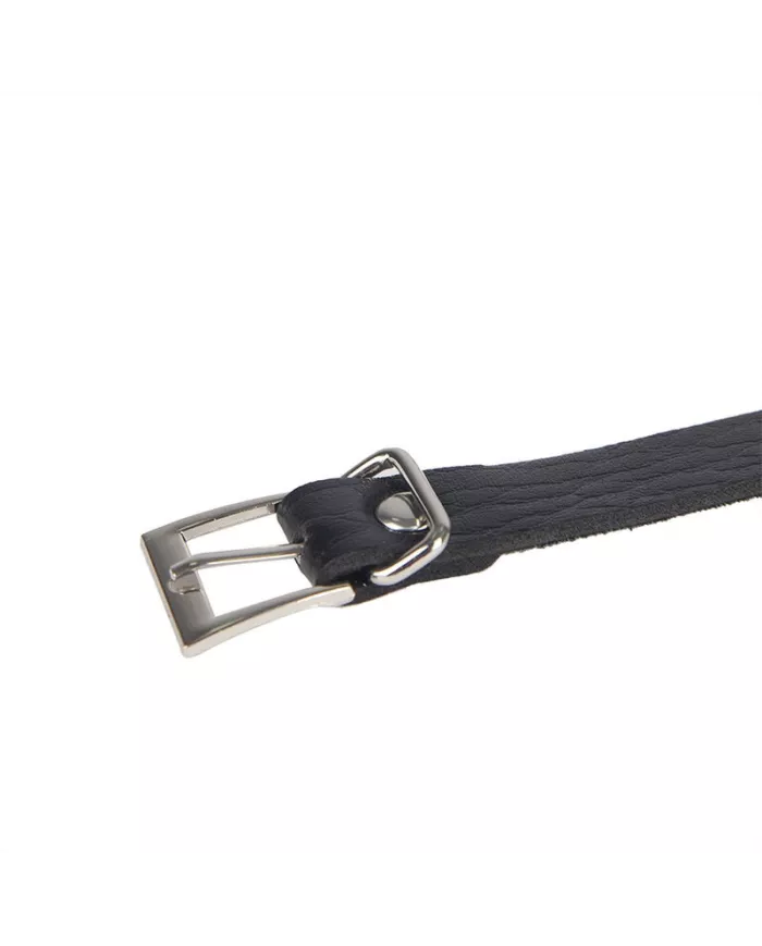 SUBBLIME - 953713 CEINTURE PUNK BONDAGE BOUCLE MÉTAL NOIRE TAILLE UNIQUE SUBBLIME - 953713 CEINTURE PUNK BONDAGE BOUCLE MÉTAL NOIRE TAILLE UNIQUE