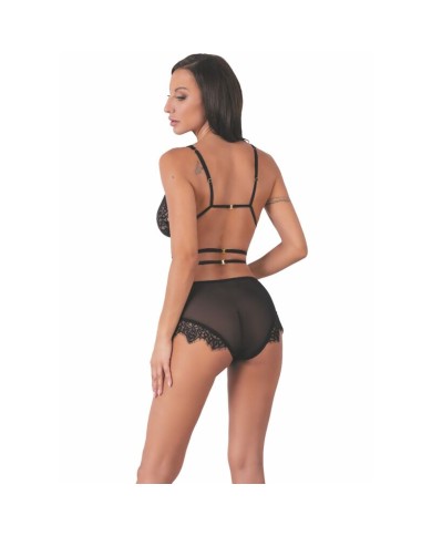 LIVCO CORSETTI FASHION - DREZNA LC 90733 SOUTIEN-GORGE + CULOTTE NOIR