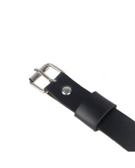 SUBBLIME - HARNAIS DE JAMBE CHAÎNE CUIR NOIR TAILLE UNIQUE