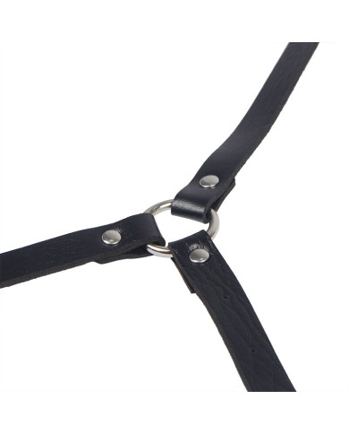 SUBBLIME - HARNAIS DE CORPS EN CUIR NOIR TAILLE UNIQUE