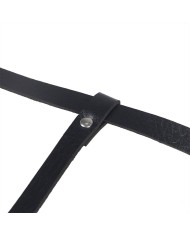SUBBLIME - HARNAIS DE CORPS EN CUIR NOIR TAILLE UNIQUE