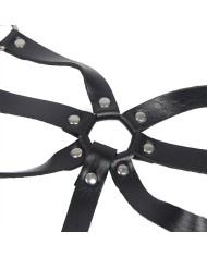 SUBBLIME - HARNAIS CORPS SANGLES AJUSTABLES CUIR NOIR TAILLE UNIQUE