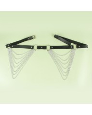 SUBBLIME - CHAÎNE CUIR CEINTURE NOIRE TAILLE UNIQUE