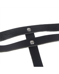 SUBBLIME - CHAINE BAGUE CUIR CEINTURE NOIR TAILLE UNIQUE