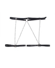 SUBBLIME - HARNAIS CEINTURE CUIR NOIR TAILLE UNIQUE