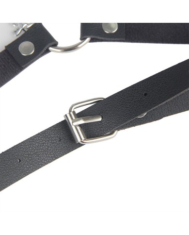 SUBBLIME - HARNAIS CEINTURE CUIR NOIR TAILLE UNIQUE