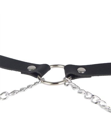 SUBBLIME - HARNAIS CEINTURE CUIR NOIR TAILLE UNIQUE