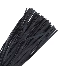 DARKNESS - FOUET DE BONDAGE NOIR 42CM CUIR DARKNESS - FOUET DE BONDAGE NOIR 42CM CUIR