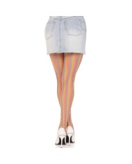 LEG AVENUE - BAS AU CROCHET MULTICOLORE