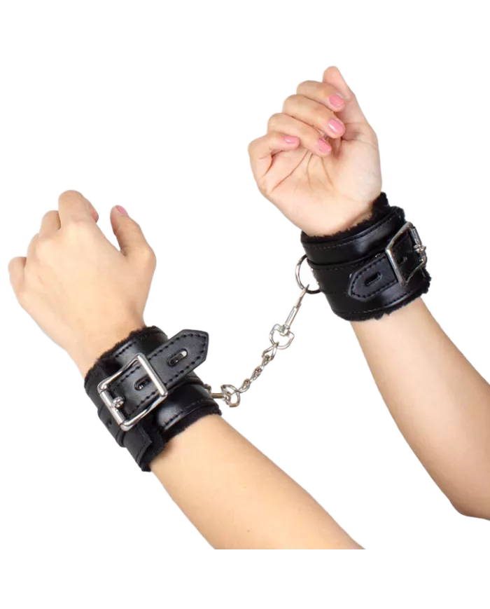 SECRETPLAY - MENOTTES DE BONDAGE NOIRES COLLECTION BDSM SECRETPLAY - MENOTTES DE BONDAGE NOIRES COLLECTION BDSM
