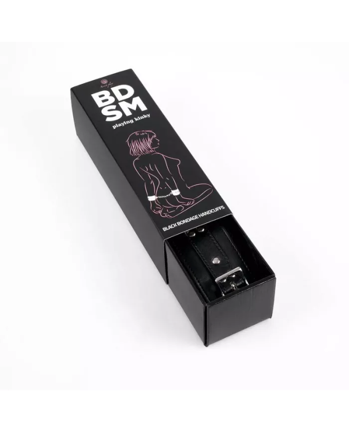SECRETPLAY - MENOTTES DE BONDAGE NOIRES COLLECTION BDSM SECRETPLAY - MENOTTES DE BONDAGE NOIRES COLLECTION BDSM