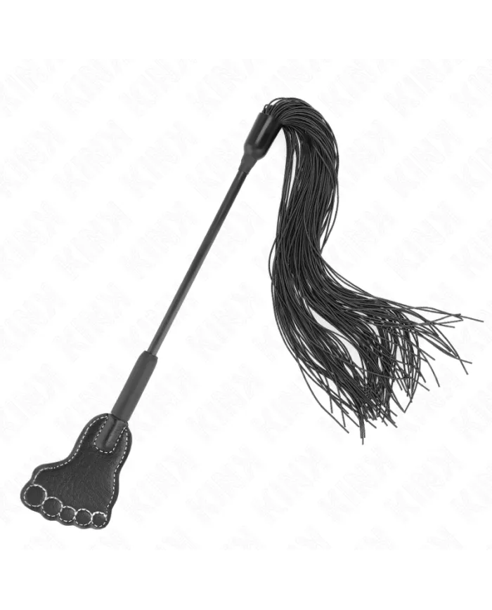 KINK - PAGAIE EN FORME DE PIED AVEC FOUET À GLAND 31 CM