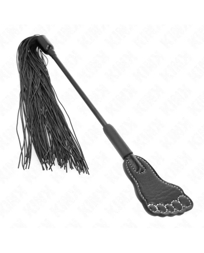 KINK - PAGAIE EN FORME DE PIED AVEC FOUET À GLAND 31 CM