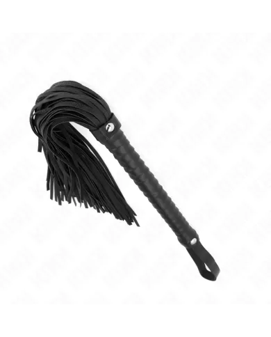 KINK - FOUET AVEC MANCHE TEXTURÉ NOIR 48,5 CM KINK - FOUET AVEC MANCHE TEXTURÉ NOIR 48,5 CM