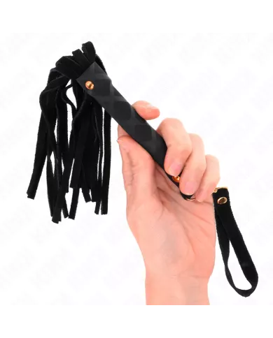 KINK - MINI FOUET DAIM NOIR 30 CM KINK - MINI FOUET DAIM NOIR 30 CM