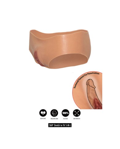 DÉSIR CACHÉ - ALTER EGO CULOTTE VAGIN OUVERT TAILLE BASSE CHAIR