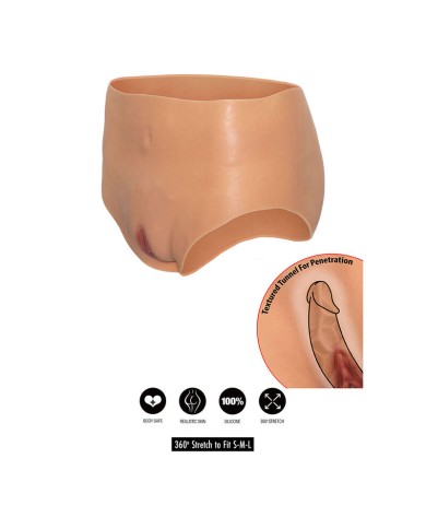 DÉSIR CACHÉ - ALTER EGO CULOTTE VAGIN OUVERT TAILLE HAUTE COULEUR