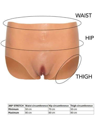 DÉSIR CACHÉ - ALTER EGO CULOTTE VAGIN OUVERT TAILLE HAUTE COULEUR