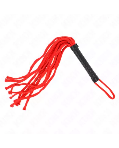 KINK - FOUET CORDE ROJO 56 CM KINK - FOUET CORDE ROJO 56 CM