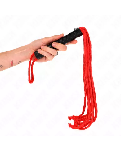KINK - FOUET CORDE ROJO 56 CM KINK - FOUET CORDE ROJO 56 CM