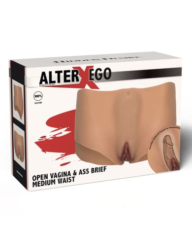 DÉSIR CACHÉ - ALTER EGO VAGIN ET FESSES OUVERTS CULOTTE TAILLE MOYENNE CHAIR