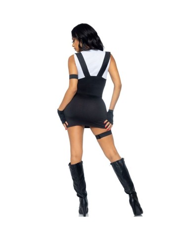 LEG AVENUE - COSTUME SEXY SWAT OFFICIEL NOIR M/L