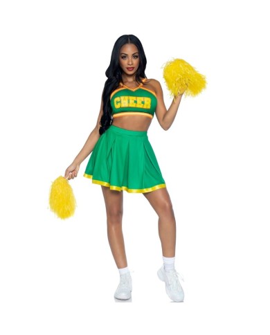 LEG AVENUE - COSTUME POM-POM GIRLS VERT M/L