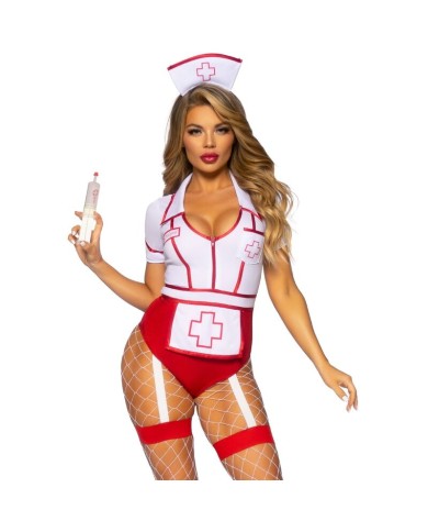 LEG AVENUE - COSTUME INFIRMIÈRE SEXY ROUGE/BLANC M