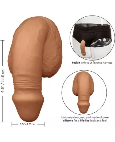 CALEXOTICS - EMBALLAGE SILICONE PÉNIS 12.75 CM CARAMEL