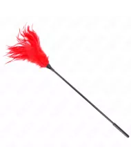 KINK - PLUSIEURS PLUMES DE CHATOUILLES ROUGES 45 CM