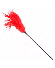 KINK - PLUSIEURS PLUMES DE CHATOUILLES ROUGES 45 CM