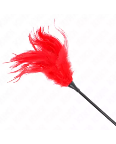 KINK - PLUSIEURS PLUMES DE CHATOUILLES ROUGES 45 CM KINK - PLUSIEURS PLUMES DE CHATOUILLES ROUGES 45 CM