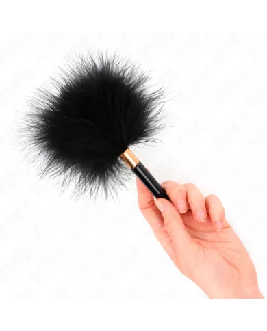 KINK - PLUMES CHACOULES EN MÉTAL DORÉ NOIR 18 CM KINK - PLUMES CHACOULES EN MÉTAL DORÉ NOIR 18 CM