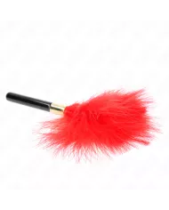 KINK - PLUMES CHACOULES EN MÉTAL ROUGE OR 18 CM