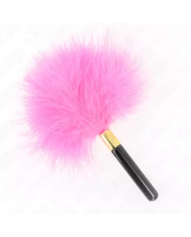 KINK - PLUMES TICKLE EN MÉTAL DORÉ FUCHSIA 18 CM KINK - PLUMES TICKLE EN MÉTAL DORÉ FUCHSIA 18 CM