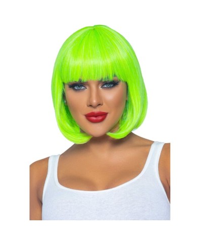 LEG AVENUE - PERRUQUE BOB FLUORESCENTE VERT FLUO