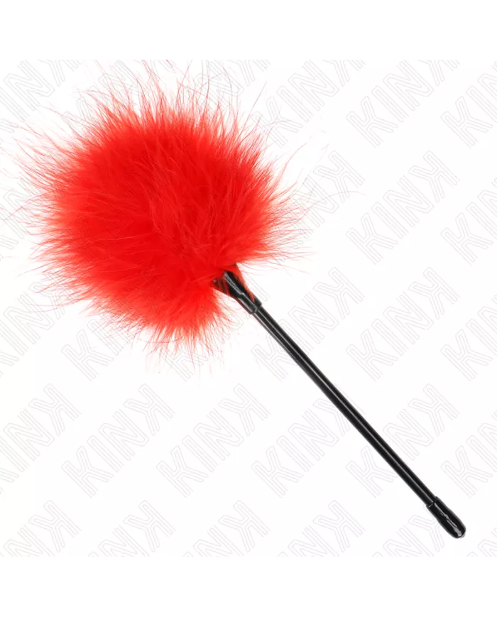 KINK - PLUMES TICKLE ROUGES UTILISÉES POUR LE KIT BONDAGE 27 CM
