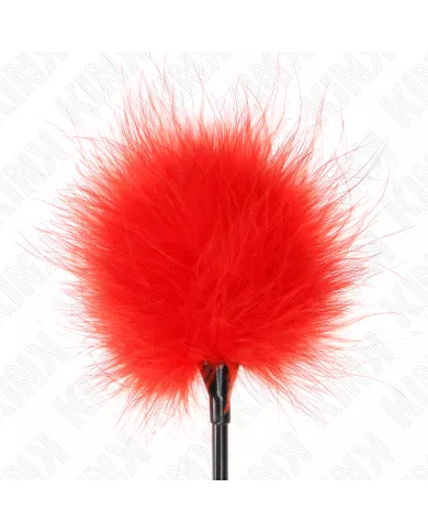 KINK - PLUMES TICKLE ROUGES UTILISÉES POUR LE KIT BONDAGE 27 CM KINK - PLUMES TICKLE ROUGES UTILISÉES POUR LE KIT BONDAGE 27 CM