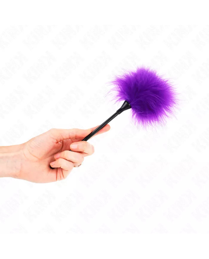 KINK - PLUMES TICKLE VIOLES UTILISÉES POUR LE KIT BONDAGE 27 CM