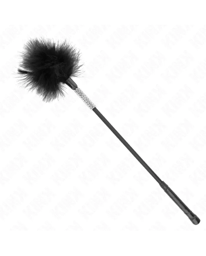 KINK - PLUMES CHACOUILLES AVEC MANCHE STRASS 50 CM
