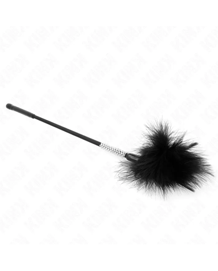 KINK - PLUMES CHACOUILLES AVEC MANCHE STRASS 50 CM