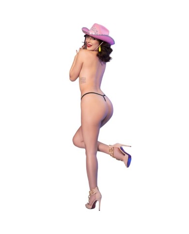 CHILIROSE - CR 4836 STRING KISS ME NOIR L/XL