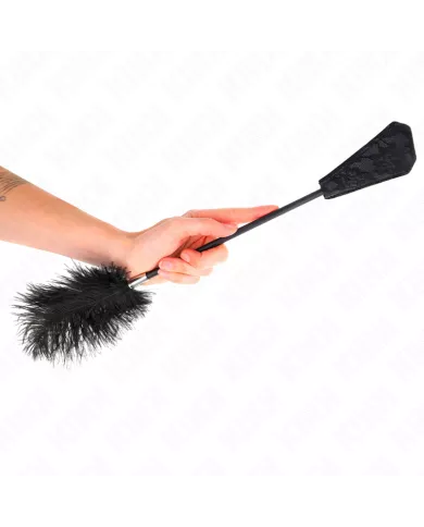 KINK - PLUMES D'AUTRUCHE POUR TICKLE AVEC PALETTE DENTELLE 56 CM KINK - PLUMES D'AUTRUCHE POUR TICKLE AVEC PALETTE DENTELLE 56 CM