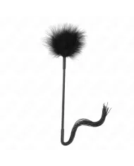 KINK - Fouet en silicone avec plumes pour chatouiller 47 cm