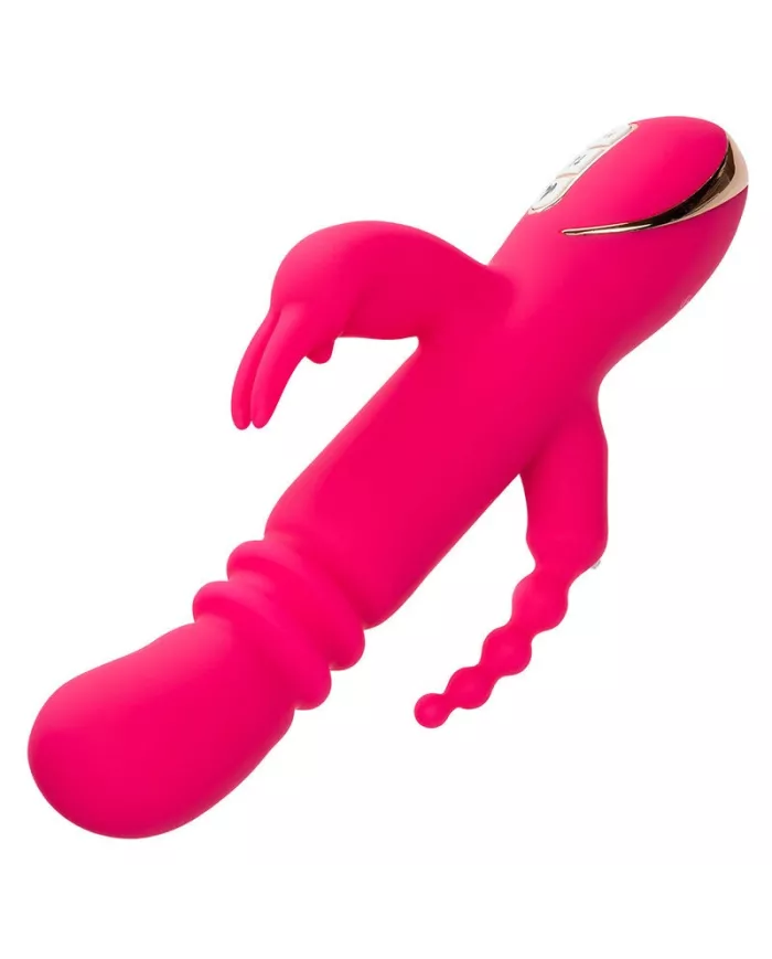 CALEXOTICS - JACK FANTASY TRIPLE VIBRATEUR CHAUFFANT LAPIN ROSE CALEXOTICS - JACK FANTASY TRIPLE VIBRATEUR CHAUFFANT LAPIN ROSE