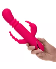 CALEXOTICS - JACK FANTASY TRIPLE VIBRATEUR CHAUFFANT LAPIN ROSE CALEXOTICS - JACK FANTASY TRIPLE VIBRATEUR CHAUFFANT LAPIN ROSE