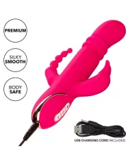 CALEXOTICS - JACK FANTASY TRIPLE VIBRATEUR CHAUFFANT LAPIN ROSE CALEXOTICS - JACK FANTASY TRIPLE VIBRATEUR CHAUFFANT LAPIN ROSE
