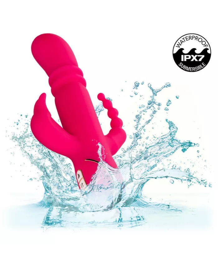 CALEXOTICS - JACK FANTASY TRIPLE VIBRATEUR CHAUFFANT LAPIN ROSE CALEXOTICS - JACK FANTASY TRIPLE VIBRATEUR CHAUFFANT LAPIN ROSE